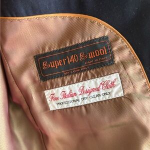 Massimo Black Wool Blazer